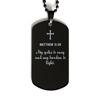 Load image into Gallery viewer, Matthew 11 30 Gifts for Men - My yoke is easy and my burden is light – front view
