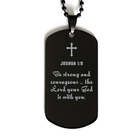Load image into Gallery viewer, Joshua 1 9 Gifts for Men - Be strong and courageous the Lord your God is with you – front view
