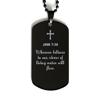 Load image into Gallery viewer, John 7 38 Gifts for Men - Whoever believes in me rivers of living water will flow – front view
