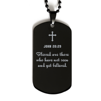 Load image into Gallery viewer, John 20 29 Gifts for Men - Blessed are those who have not seen and yet believed – front view
