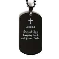 Load image into Gallery viewer, John 17 3 Gifts for Men - Eternal life is knowing God and Jesus Christ – front view
