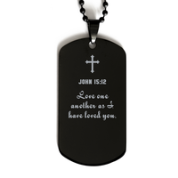 Load image into Gallery viewer, John 15 12 Gifts for Men - Love one another as I have loved you – front view
