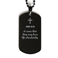 Load image into Gallery viewer, John 10 10 Gifts for Men - I came that they may have life abundantly – front view
