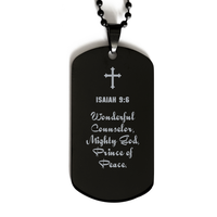 Load image into Gallery viewer, Isaiah 9 6 Gifts for Men - Wonderful Counselor Mighty God Prince of Peace – front view

