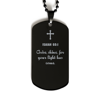Load image into Gallery viewer, Isaiah 60 1 Gifts for Men - Arise shine for your light has come – front view
