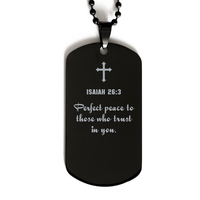 Load image into Gallery viewer, Isaiah 26 3 Gifts for Men - Perfect peace to those who trust in you – front view
