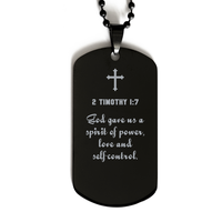 Load image into Gallery viewer, 2 Timothy 1 7 Gifts for Men - God gave us a spirit of power love and self control – front view
