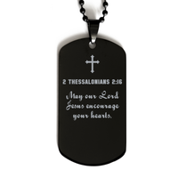 Load image into Gallery viewer, 2 Thessalonians 2 16 Gifts for Men - May our Lord Jesus encourage your hearts – front view
