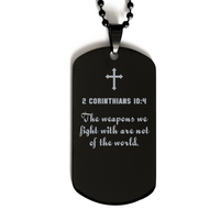 Load image into Gallery viewer, 2 Corinthians 10 4 Gifts for Men - The weapons we fight with are not of the world – front view
