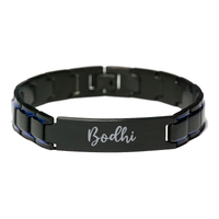 Load image into Gallery viewer, Bodhi Bracelet Personalized for Men Custom Name Engraved Jewelry for Boys Men Him Birthday Christmas Adjustable Link Bracelet – front view
