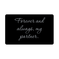 Load image into Gallery viewer, Forever and always my partner Wallet Card for Valentines Day Birthday Christmas Anniversary – front view
