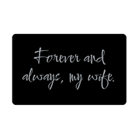 Load image into Gallery viewer, Forever and always my wife Wallet Card for Valentines Day Birthday Christmas Anniversary – front view
