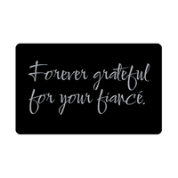 Load image into Gallery viewer, Forever grateful for your fiance Wallet Card for Valentines Day Birthday Christmas Anniversary – front view
