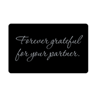 Load image into Gallery viewer, Forever grateful for your partner Wallet Card for Valentines Day Birthday Christmas Anniversary – front view

