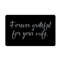 Load image into Gallery viewer, Forever grateful for your wife Wallet Card for Valentines Day Birthday Christmas Anniversary – front view
