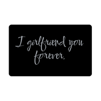 Load image into Gallery viewer, I girlfriend you forever Wallet Card for Valentines Day Birthday Christmas Anniversary – front view
