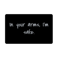 Load image into Gallery viewer, In your arms Im safe Wallet Card for Valentines Day Birthday Christmas Anniversary – front view
