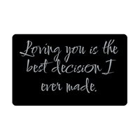 Load image into Gallery viewer, Loving you is the best decision I ever made Wallet Card for Valentines Day Birthday Christmas Anniversary – front view
