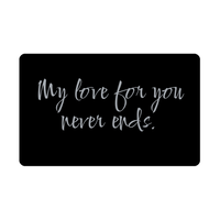 Load image into Gallery viewer, My love for you never ends Wallet Card for Valentines Day Birthday Christmas Anniversary – front view
