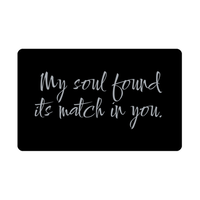 Load image into Gallery viewer, My soul found its match in you Wallet Card for Valentines Day Birthday Christmas Anniversary – front view
