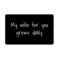 Load image into Gallery viewer, My wife for you grows daily Wallet Card for Valentines Day Birthday Christmas Anniversary – front view
