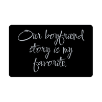 Load image into Gallery viewer, Our boyfriend story is my favorite Wallet Card for Valentines Day Birthday Christmas Anniversary – front view
