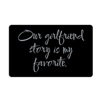 Load image into Gallery viewer, Our girlfriend story is my favorite Wallet Card for Valentines Day Birthday Christmas Anniversary – front view
