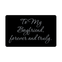 Load image into Gallery viewer, To My Boyfriend forever and truly Wallet Card for Valentines Day Birthday Christmas Anniversary – front view
