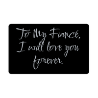 Load image into Gallery viewer, To My Fiance I will love you forever Wallet Card for Valentines Day Birthday Christmas Anniversary – front view
