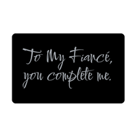 Load image into Gallery viewer, To My Fiance you complete me Wallet Card for Valentines Day Birthday Christmas Anniversary – front view
