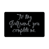 Load image into Gallery viewer, To My Girlfriend you complete me Wallet Card for Valentines Day Birthday Christmas Anniversary – front view
