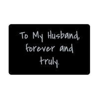 Load image into Gallery viewer, To My Husband forever and truly Wallet Card for Valentines Day Birthday Christmas Anniversary – front view
