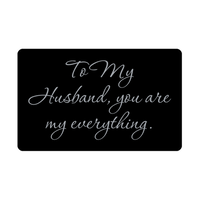 Load image into Gallery viewer, To My Husband you are my everything Wallet Card for Valentines Day Birthday Christmas Anniversary – front view
