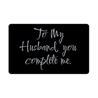 Load image into Gallery viewer, To My Husband you complete me Wallet Card for Valentines Day Birthday Christmas Anniversary – front view
