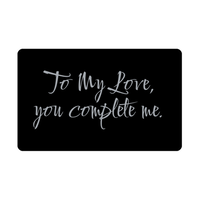 Load image into Gallery viewer, To My Love you complete me Wallet Card for Valentines Day Birthday Christmas Anniversary – front view
