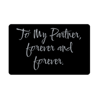 Load image into Gallery viewer, To My Partner forever and forever Wallet Card for Valentines Day Birthday Christmas Anniversary – front view
