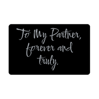 Load image into Gallery viewer, To My Partner forever and truly Wallet Card for Valentines Day Birthday Christmas Anniversary – front view
