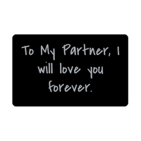 Load image into Gallery viewer, To My Partner I will love you forever Wallet Card for Valentines Day Birthday Christmas Anniversary – front view
