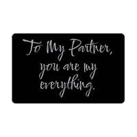 Load image into Gallery viewer, To My Partner you are my everything Wallet Card for Valentines Day Birthday Christmas Anniversary – front view
