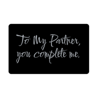 Load image into Gallery viewer, To My Partner you complete me Wallet Card for Valentines Day Birthday Christmas Anniversary – front view
