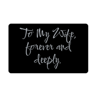 Load image into Gallery viewer, To My Wife forever and deeply Wallet Card for Valentines Day Birthday Christmas Anniversary – front view
