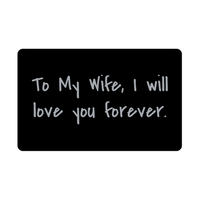 Load image into Gallery viewer, To My Wife I will love you forever Wallet Card for Valentines Day Birthday Christmas Anniversary – front view
