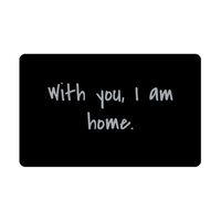 Load image into Gallery viewer, With you I am home Wallet Card for Valentines Day Birthday Christmas Anniversary – front view
