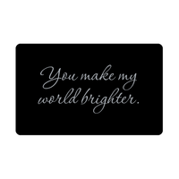 Load image into Gallery viewer, You make my world brighter Wallet Card for Valentines Day Birthday Christmas Anniversary – front view
