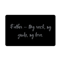Load image into Gallery viewer, Father My rock my guide my love Wallet Card – front view
