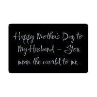 Load image into Gallery viewer, Happy Mothers Day to My Husband Wallet Card – front view
