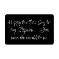 Load image into Gallery viewer, Happy Mothers Day to My Stepmom Wallet Card – front view
