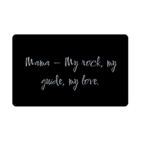 Load image into Gallery viewer, Mama My rock my guide my love Wallet Card – front view
