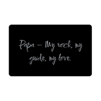 Load image into Gallery viewer, Papa My rock my guide my love Wallet Card – front view
