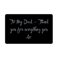 Load image into Gallery viewer, To My Dad Thank you for everything you do Wallet Card – front view
